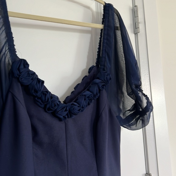 Gorgeous royal blue vintage dress - Picture 4 of 9